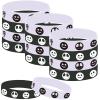 24 Halloween Party Skeleton Demon Rubber Bracelets, Halloween Trick or Tread Christmas Party Supplies Decorations Gifts Prize Goodie Bag Favors Skeleton Ghost Silicone Wristbands view 1