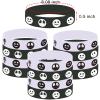 24 Halloween Party Skeleton Demon Rubber Bracelets, Halloween Trick or Tread Christmas Party Supplies Decorations Gifts Prize Goodie Bag Favors Skeleton Ghost Silicone Wristbands view 2