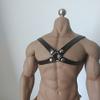1/6 Black SM Men's Leather Chest Strap Model (no Figure) for 12" PH M34 M35 Male Figure view 1
