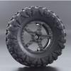 2.2 Inches Carbon Fiber Wheels Rims Hub for 1/10 RC Crawler SCX10III MOA RC4WD Bully II and Axial XR10 (C) view 3