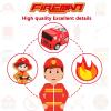 15 Pieces Fire Truck Cake Topper Fireman Cupcake Firetruck Birthday Decorations for Fireman Fire Trucks Birthday Party Cake Decoration Supplies view 3