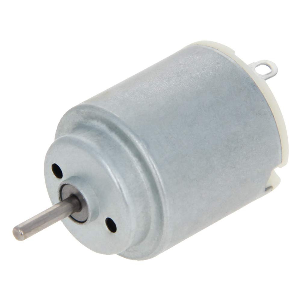 Heyiarbeit Micro DC Motor 12V 7000 RPM R385 Strong Magnetic Round Shaft High Speed Motor for RC Boat Electronic Equipment 5Pcs