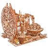 Wood Trick Wooden Marble Run Electric Motorized - 3D Wooden Puzzles for Adults to Build - 15x14 in - Roller Coaster Wooden Model Kits for Adults to Build view 4