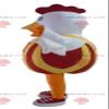 SPOTSOUND Red and yellow white hen rooster REDBROKOLY Mascot view 1