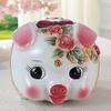 LJYT Keepsake Ceramic Money Box, Cash Box for Kids/Adults, Makes A Perfect Unique Gift for Christmas Valentine's Day Birthday Holiday Gifts Piggy Bank, (Size : Medium) view 3