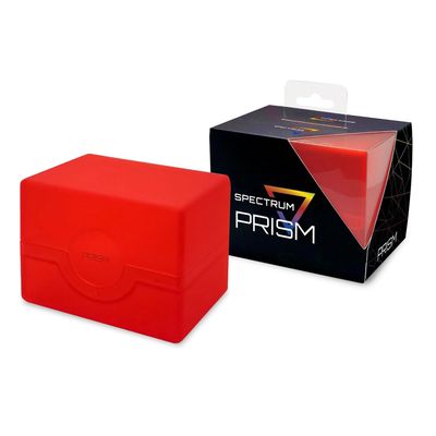 BCW Spectrum Prism Deck Case - Infra Red - 1 ct | Secure Snap Closure Card Deck Case | Fits 100 Double-Sleeved Cards | Trading Card Deck Storage Ideal for Magic the Gathering, Pokemon, and More