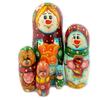 Needzo Snowman Nesting Dolls Christmas Decoration Gifts Russian Stocking Dolls Matryoshka 6 Inch, Hand Painted view 1
