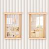 Healeved 2Pcs Dollhouse Window Frames Miniature 1 12 Scale Solid Pane Windows for Dollhouse Furniture Decoration 4.52X3.26X0.78In view 2
