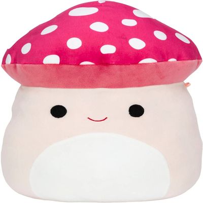 Squishmallows Official Kellytoy 8 Inch Squishy Soft Plush Toy Animals (Malcom Mushroom)