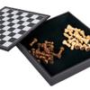 12.6inChess Sets Solid Wood Chessman with Storage Leather Chess Box Board Game - for Beginner&Kids and Adults ( Color : Black ) view 2