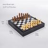 12.6inChess Sets Solid Wood Chessman with Storage Leather Chess Box Board Game - for Beginner&Kids and Adults ( Color : Black ) view 3