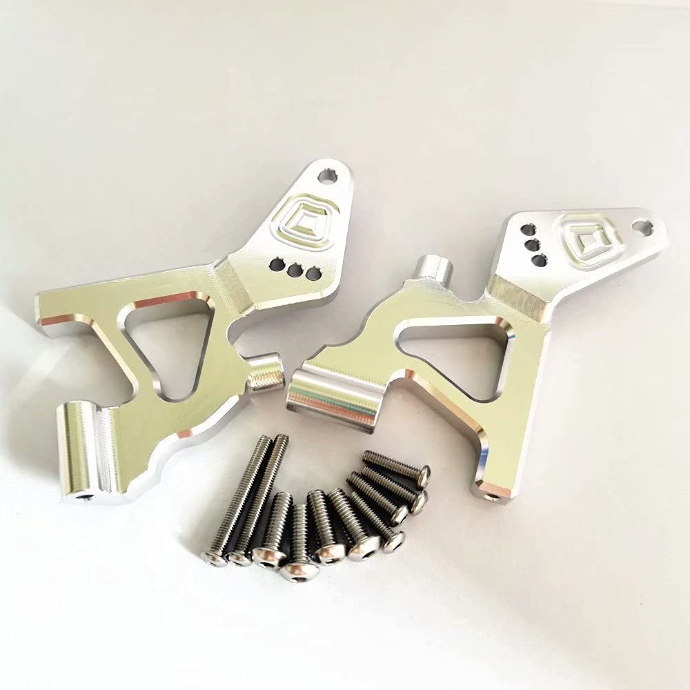 Aluminum Ajustable Rear Wing Arms Silver for Traxxas E-Revo VXL 2.0 8616