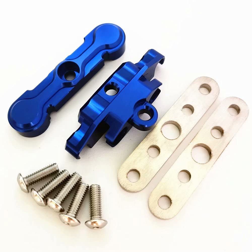 Aluminum Front Lower Arm Tie Bar Mount Suspension Pin Retainer Blue for Traxxas 1/10 MAXX Maxx Slash 8916 8926