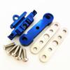 Aluminum Front Lower Arm Tie Bar Mount Suspension Pin Retainer Blue for Traxxas 1/10 MAXX Maxx Slash 8916 8926 view 2