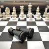 20in Chess Set Roll-Up Leather Chess Set Comes with A Innovative Carry Pouch/Hips Plastic Chess Pieces for Beginner&Kids ( Color : Black ) view 2