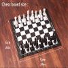 20in Chess Set Roll-Up Leather Chess Set Comes with A Innovative Carry Pouch/Hips Plastic Chess Pieces for Beginner&Kids ( Color : Black ) view 4