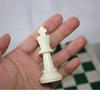 11.8in/Chess Set Roll-Up Leather Chess Board Comes with Carry Pouch/Hips Plastic Chess Pieces- for Beginner&Kids ( Color : Green ) view 3