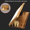14in/Chess Set Plastic Folding Chess Board Game with Storages Travel Chess-Educational Toys for Kids and Adults ( Size : Small ) view 3
