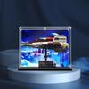 Acrylic Display case with Screw for A-Wing Starfighter 75275 (Model Set is not Included) (with Theme Background) view 1