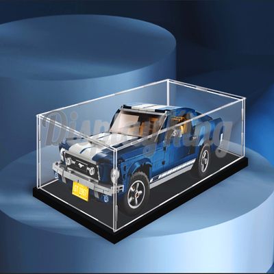 Acrylic Display case Compatible with Ford Mustang 10265 (Model Set is not Included) (No Background)