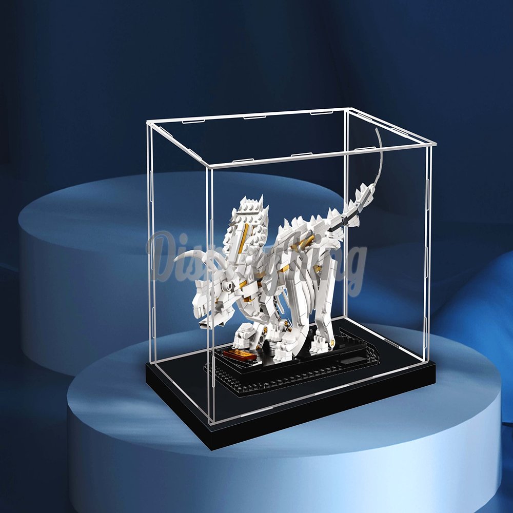 Acrylic Display case for Compatible with Dinosaur Fossils 21320 (Model Set is not Included) (No Background)
