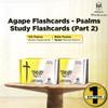 Agape Flashcards- Psalms Study Flashcards Part 2: 100 More of The Most Important Psalms from The Bible | Pack of 100 Study Flashcards | Perfect for Memorizing Bible Verses | Made in USA view 2