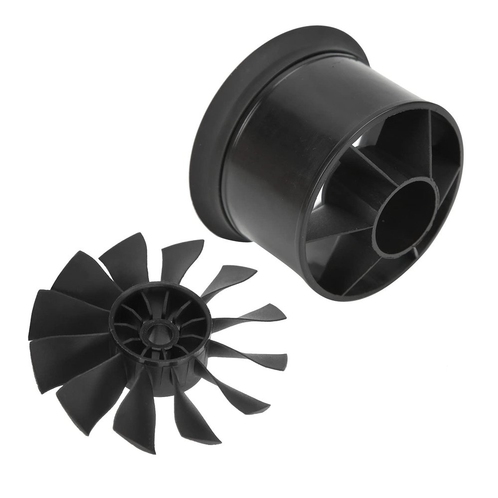 50mm Ducted Fan, RC Ducted Fan Stable Sturdy for 3300/4000/4600/5000KV Motor for Most RC Plane(Reverse paddle)