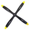 4 Blades 18x6 Engine Wood Propeller Black for RC Gasoline Nitro Glow Power Model Airplane Warbird Sporter Trainer view 1