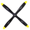 4 Blades 18x6 Engine Wood Propeller Black for RC Gasoline Nitro Glow Power Model Airplane Warbird Sporter Trainer view 2
