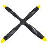 4 Blades 18x6 Engine Wood Propeller Black for RC Gasoline Nitro Glow Power Model Airplane Warbird Sporter Trainer view 4