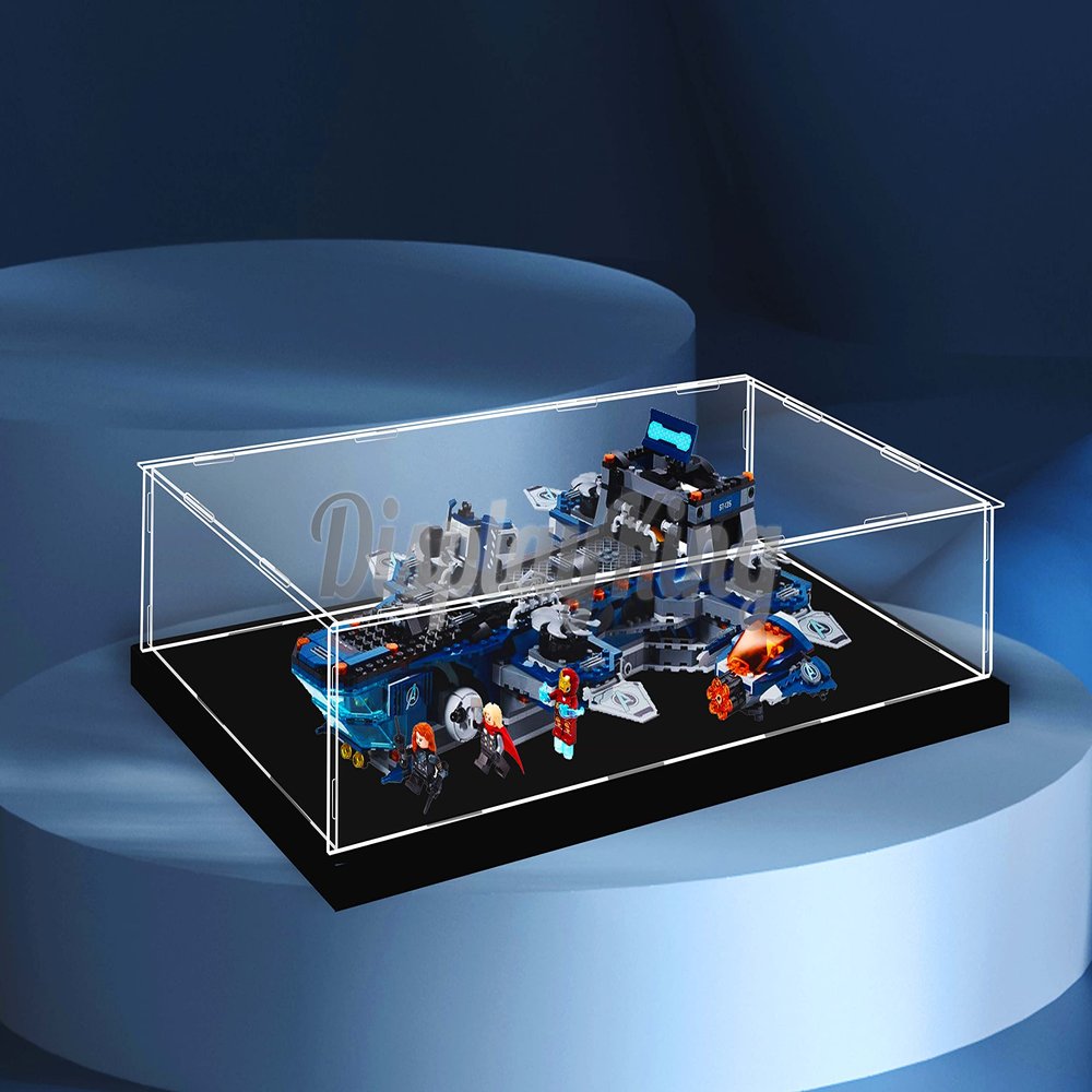 Acrylic Display case Compatible with Avengers Helicarrier 76153 (Model Set is not Included) (No Background)