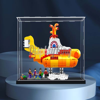 Acrylic Display case Compatible with The Beatles Yellow Submarine 21306 (Model Set is not Included) (No Background)
