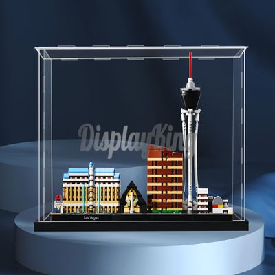 Acrylic Display case Compatible with Architecture Las Vegas 21047 (Model Set is not Included) (No Background)