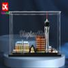 Acrylic Display case Compatible with Architecture Las Vegas 21047 (Model Set is not Included) (No Background) view 2