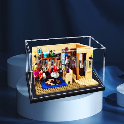 Acrylic Display case Compatible with The Big Bang Theory 21302 (Model Set is not Included) (No Background)