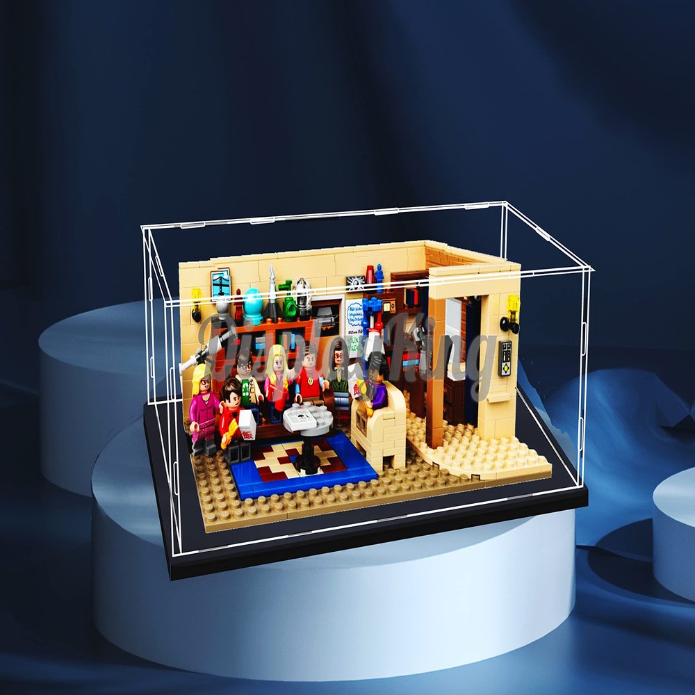 Acrylic Display case Compatible with The Big Bang Theory 21302 (Model Set is not Included) (No Background)