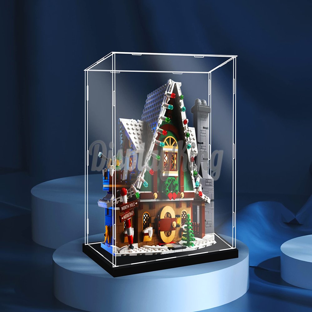 Acrylic Display case for Elf Club House 10275 (Model Set is not Included) (No Background)