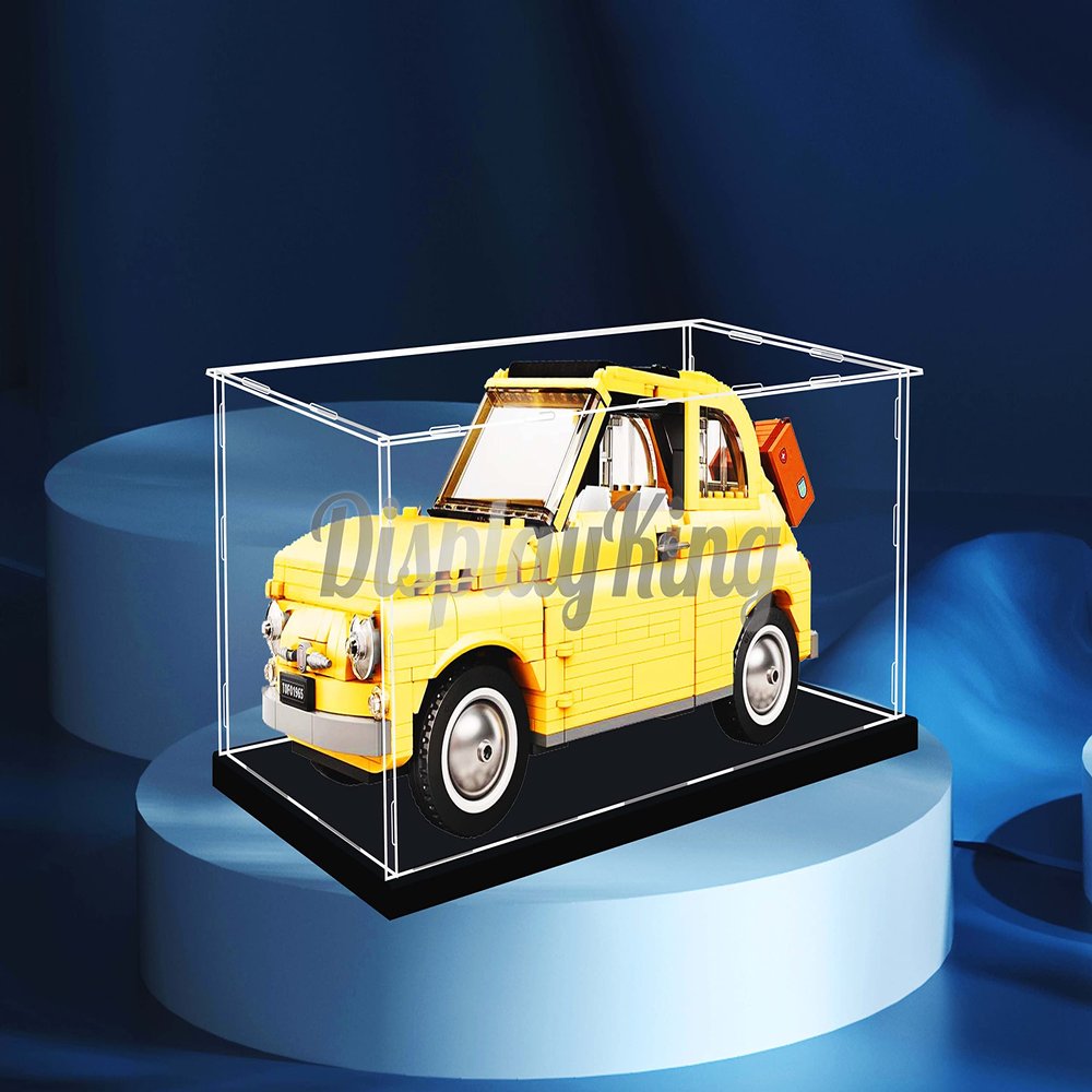 Acrylic Display case with Screw for Fiat 500 10271 (Model Set is not Included) (No Background)