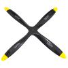 ECHOBBY 4 Blades 18x10 Engine Wood Propeller Black for Nitro Gasoline Power RC Model Airplane Warbird Sporter Trainer view 1