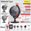 Mapsoft Prime Gray Moon Globe, 12" Lunar Globe and Atlas, Moon Map and Poster view 4