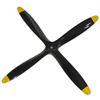 4 Blades 11x6 Engine Wood Propeller Black for RC Model Airplane Warbird Sporter Trainer view 3