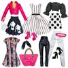Eledoll Clothes Deluxe Fashion Pack for 11.5 inch Doll Boss Lady III Elegant Fuchsia Pink Leather Jacket Set view 1