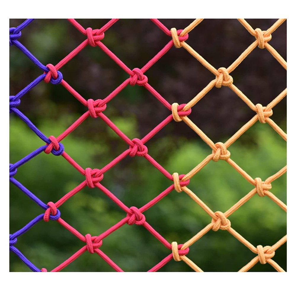 AWSAD Protective Net Safety Net, Color Nylon Rope Net Trampoline Enclosure Safety Net Hammock Swing Climbing Net10cm Mesh Color : 6mm Rope, Size : 34m(1013ft)