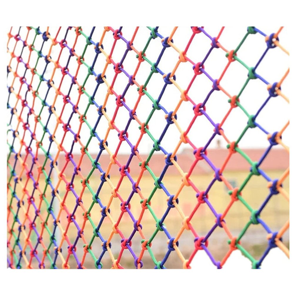 AWSAD Children Railing Safety Net Anti Falling Stairs Balcony Protection Net Nylon Rope Net Ceiling Net Hanging Clothes Net Playground Rope Mesh Color : 8mm Rope, Size : 35m(1016ft)