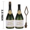120 Pack Mini Champagne Bottle Bubble Bulk, Ideal for Wedding Send Off, Bridal Shower or Engagement, Anniversaries Celebration, Valentines Day, Family Reunion, Party Favor for Guests Newlyweds Couple view 3
