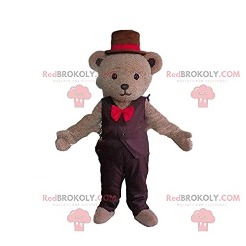 SPOTSOUND Elegant teddy bear REDBROKOLY Mascot, teddy bear costume