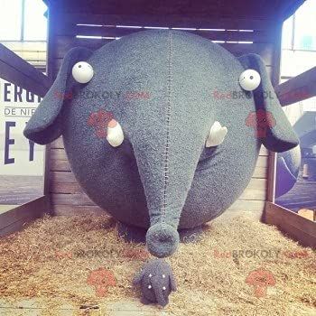 SPOTSOUND Elephant REDBROKOLY Mascot with a big head