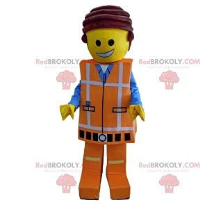 SPOTSOUND Playmobil REDBROKOLY Mascot in orange work clothes