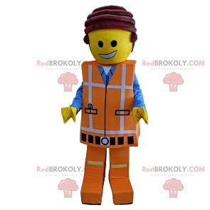 SPOTSOUND Playmobil REDBROKOLY Mascot in orange work clothes