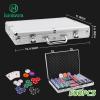 Homwom Poker Chip Set - 500PCS Poker Chips with Aluminum Case, 11.5 Gram Chips for Texas Holdem Blackjack(500pcs) view 4